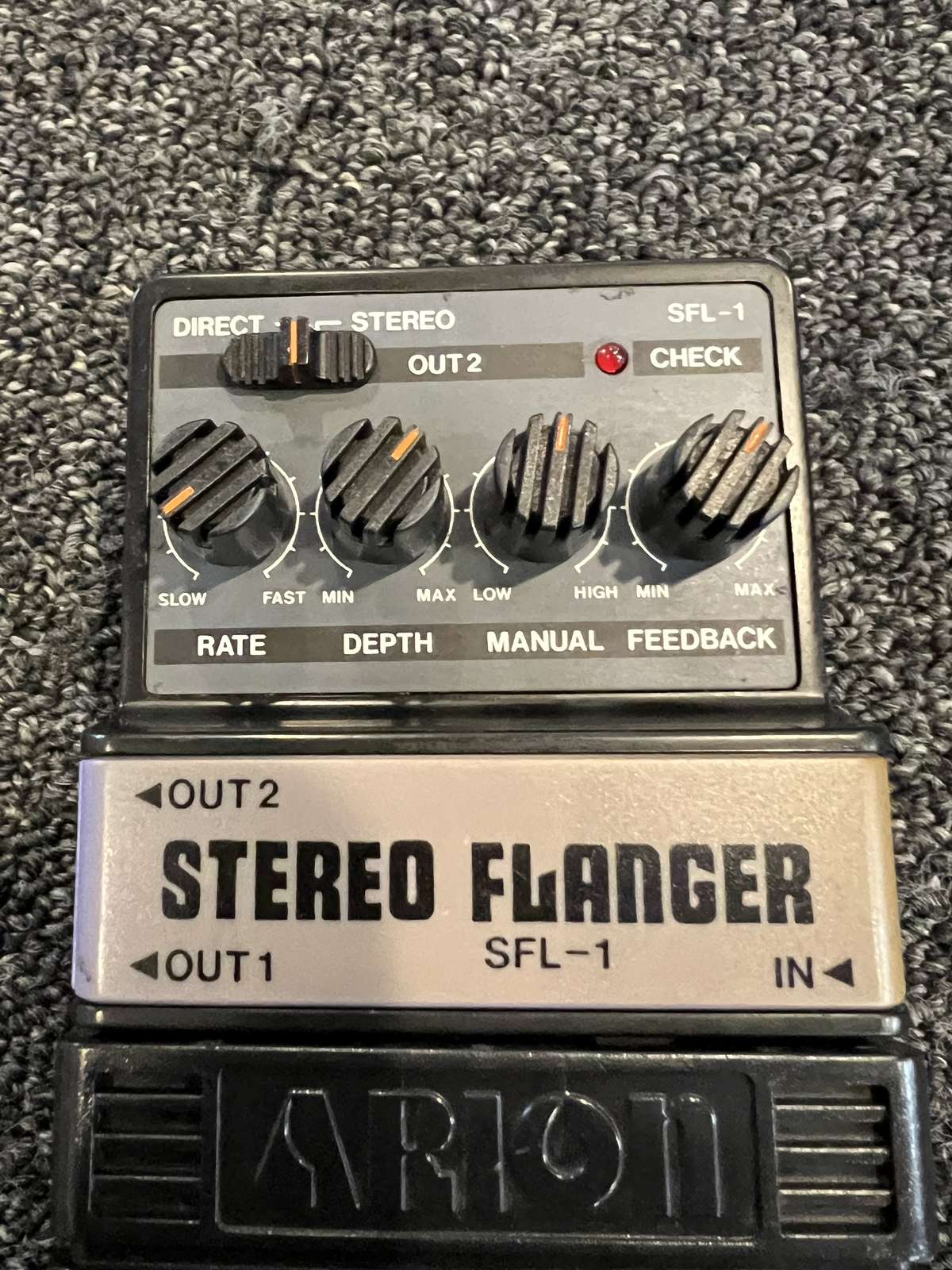1980s Arion SFL-1 Stereo Flanger pedal, made in Japan