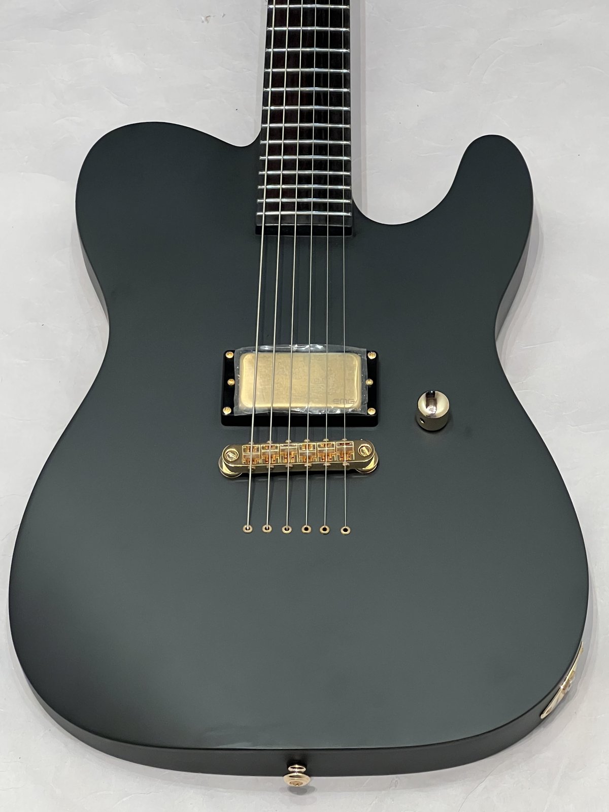ESP LTD AA-1 Alan Ashby signature guitar, satin black with gold hardware