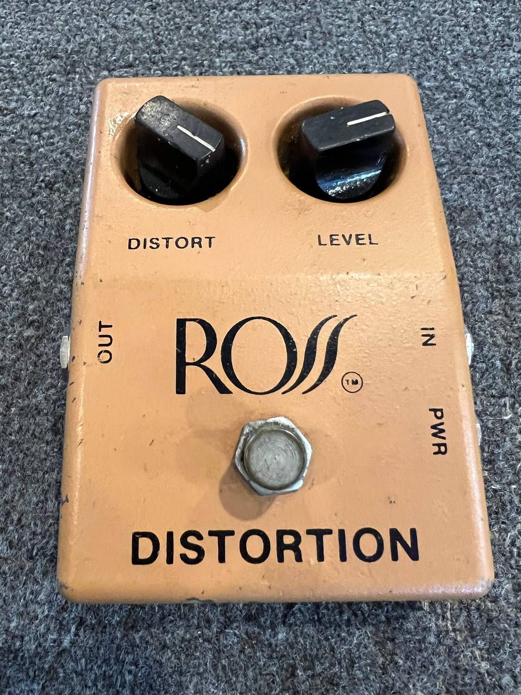 Vintage 1970s Ross Distortion pedal from Chanute, Kansas